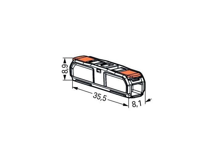 Inline Splicing Connector - Polycarbonate - 450 V