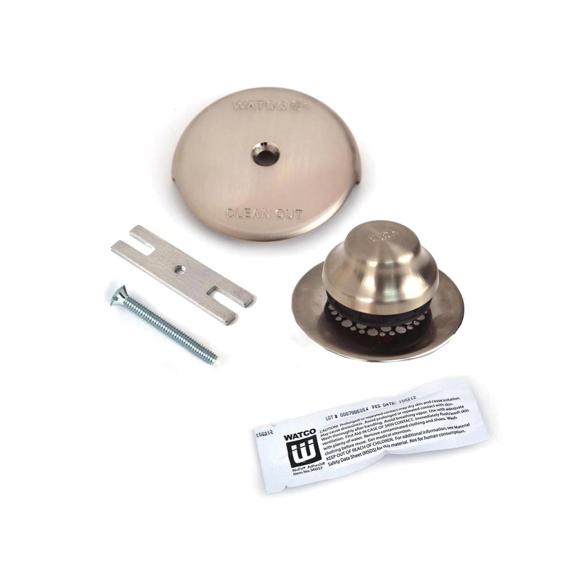 Universal NuFit Trim Kit With Gridtrainer, Brushed Nickel