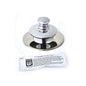 Watco® Universal NuFit® PUSH PULL® 48750-PP-CP Tub Closure Without Grid Strainer, Polished Chrome