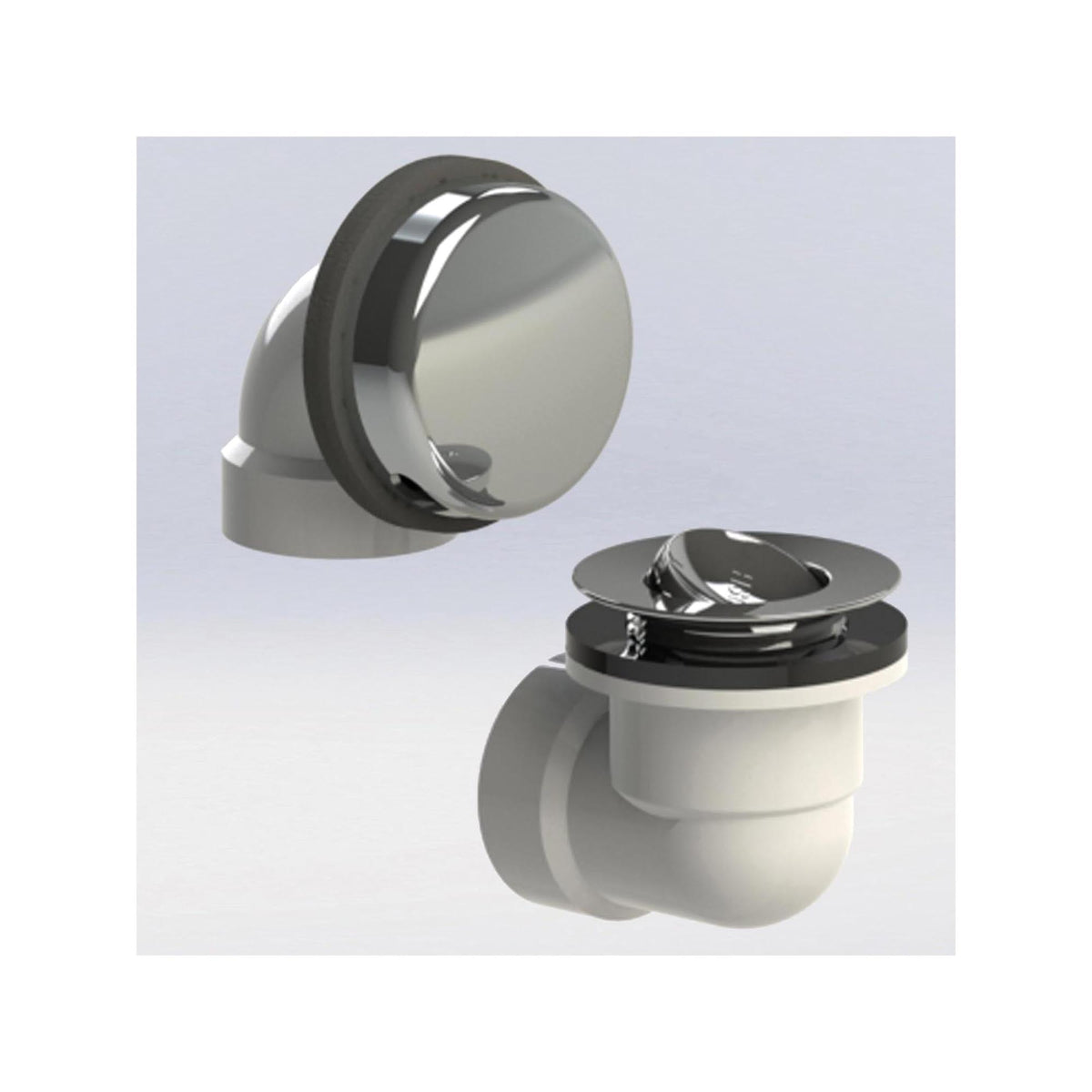 Watco® 901-PF-PVC-CP Innovator® 901 Bath Waste Half Kit With Chrome Plated PRESFLO® Stopper, PVC