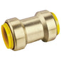 2613W - Straight Coupling - Brass - Push-On