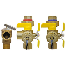 Webstone The Isolator® E-X-P® Clean Brass® H-40443WPR Tankless Water Heater Service Valve Kit, 3/4 in IPS, Brass, Import
