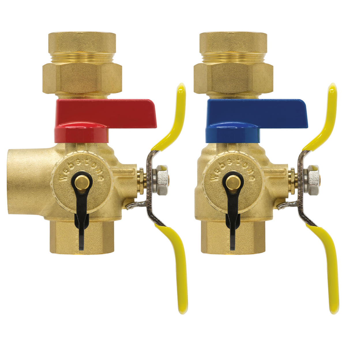 Webstone The Isolator® E-X-P E2® H-44443W 4444W Tankless Water Heater Service Valve Kit, 3/4 in FNPT Union x FNPT, For Use With Wall Hung and Combi Boiler, Brass, Import