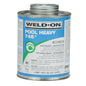 Weld-On® 13568 746 Pool Low VOC Heavy Body Plastic Cement, 1 pt Container, Gray, For Use With PVC Plastic Pipe