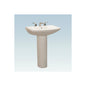 Western Pottery L270-4 Lavatory Sink, 4 in Faucet Hole Spacing, 26-3/4 in W x 19-1/4 in D x 34 in H, Wall Mount, White