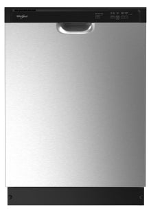 Whirlpool® WDF332PAMS Dishwasher with Heated Dry, 23-7/8 in W 24-1/2 in D, 3 Wash Cycles, 120 V, 15 A