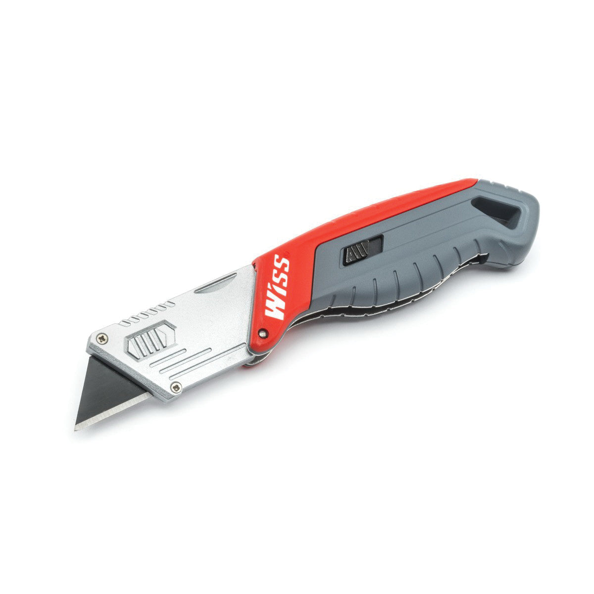 Crescent®WKF2 Utility Knife, 0.15 in W Tanto Serrated Blade, Steel Blade, 10 Blades Included, 6.87 in OAL