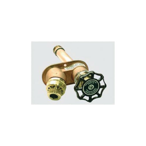 Woodford® 25P-10 Model 25 Anti-Siphon Freezeless Automatic Draining Wall Faucet, 1/2 or 3/4 in, Combination FNPT x MNPT, 10 in THK Wall, 125 psi, Domestic