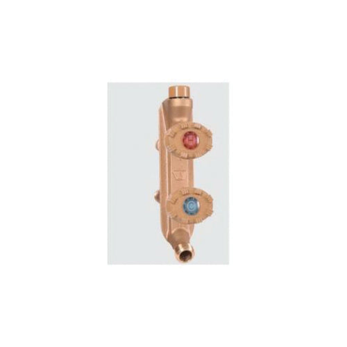 Woodford® V122P Model V122 Mild Climate Vertical Mount Hot and Cold Wall Faucet, 1/2 or 3/4 in, Combination FNPT x MNPT, 2 x 4 in THK Wall, 125 psi, Domestic