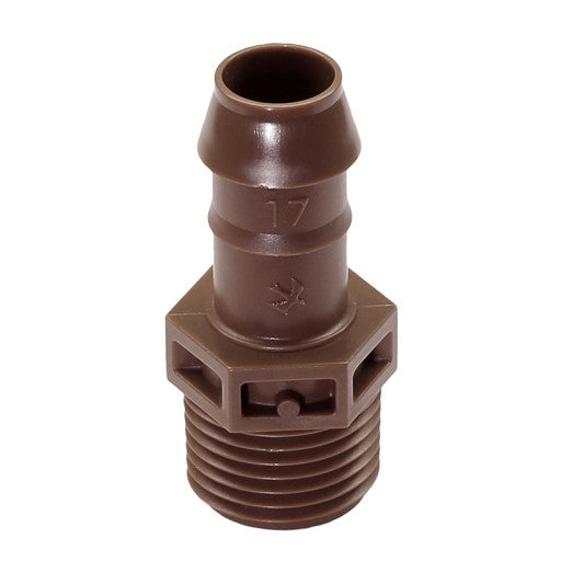 17MM BARB X 1/2 MPT ADAPTER