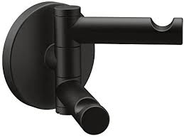 SWIVEL DOUBLE ROBE HOOK BL