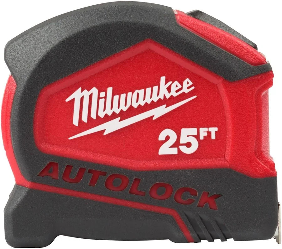 25ft Compact Auto-Lock Tape Measure