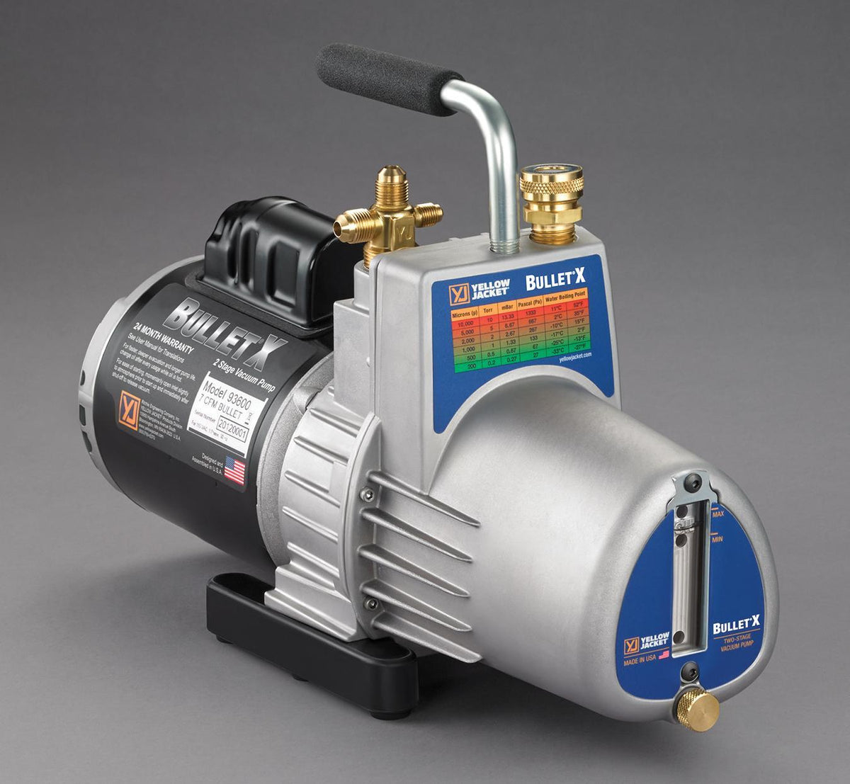 Single Phase Vacuum Pump - 7 CFM Displacement - 115 V AC
