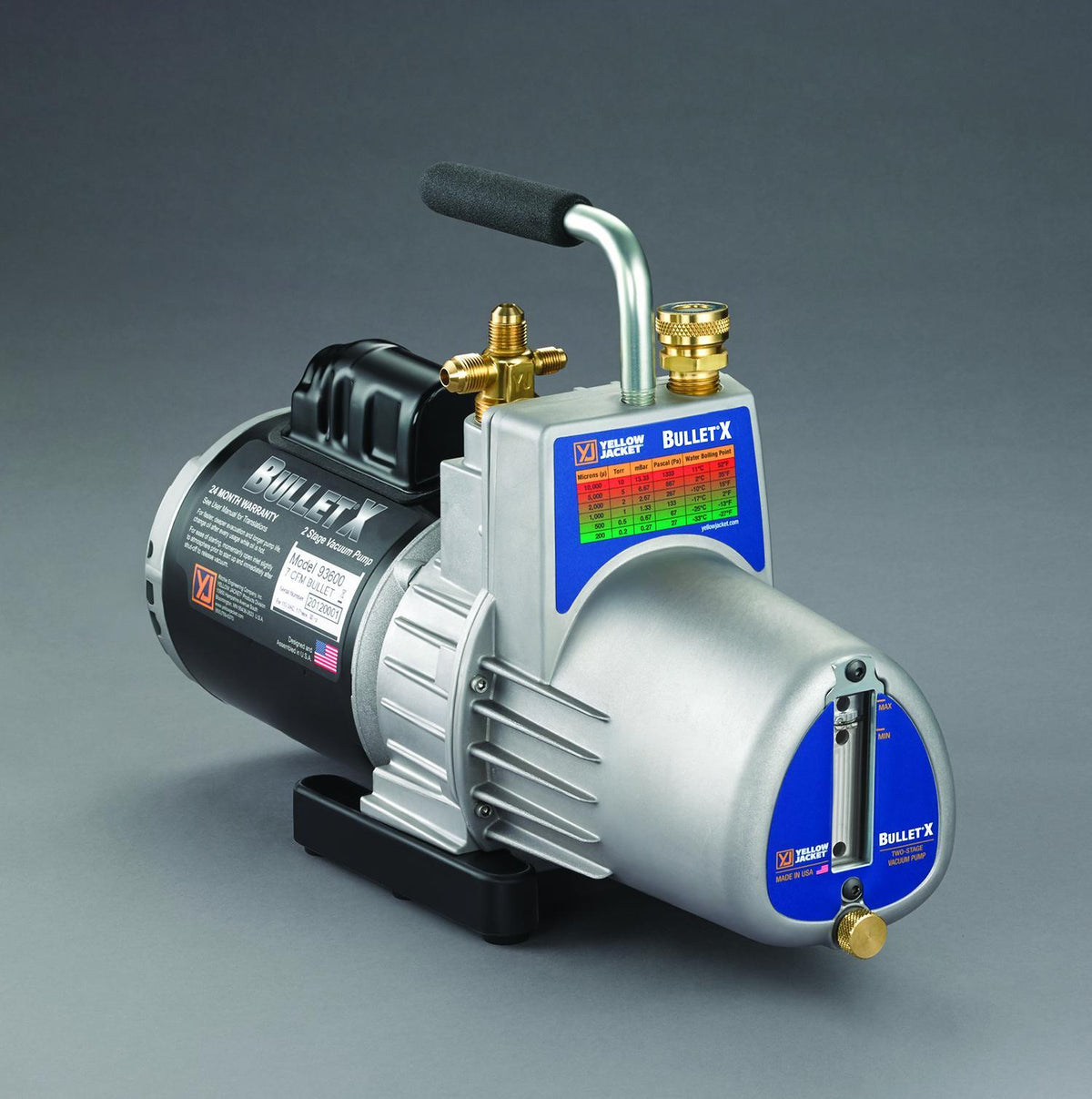 Single Phase Vacuum Pump - 7 CFM Displacement - 115 V AC
