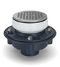 Zurn® EZ1 Adjustable Floor Drain With EZ1™ Technology, Zurn® Adjustable Floor Drain With EZ1™ Technology, 3 x 4 in Outlet, Solvent Weld Connection, 5 in Nickel Bronze Grid, Import