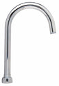 Zurn® AquaSpec® G67852 Centerline Gooseneck Spout, 5-3/8 in, Brass, Polished Chrome