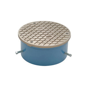 Zurn® CO2521-4 Finished Area Floor Access Housing, 4 in Outlet, 7-1/4 in Cover, Cast Iron