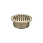 Zurn® ZB400-5B-CP Z400B Type B Retrofit Adjustable Round Strainer With Heel Proof Square Opening Grate, For Use With Z415 Floor Drain, 8 sq-in Open Area, 3-1/2-8 NPSM, Cast Iron