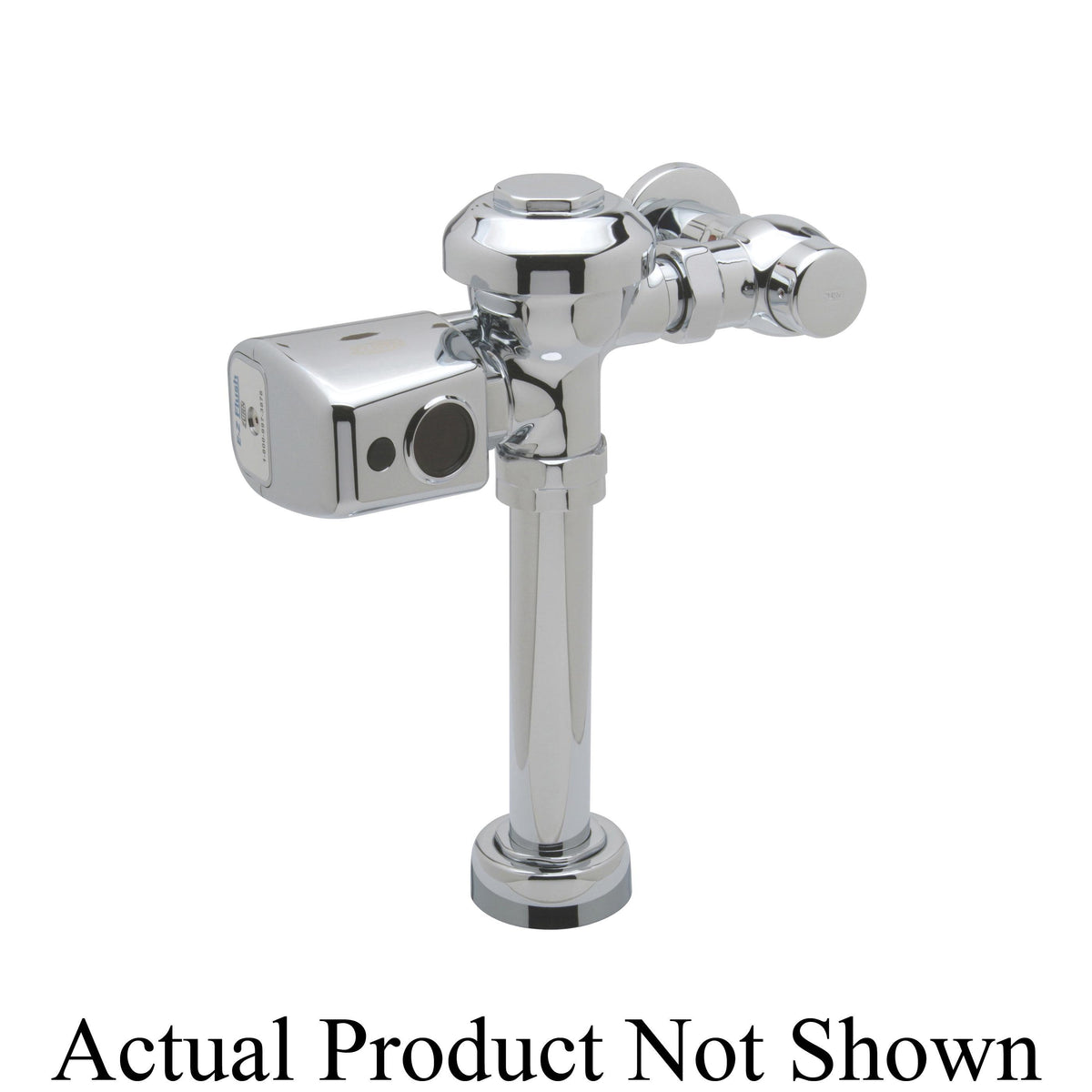 Zurn® AquaSense® AquaVantage® ZER6000AV-WS1-CPM Exposed Low Consumption Sensor Operated Flush Valve, Battery, 1.6 gpf Flush Rate, 1 in IPS Inlet, 20 to 80 psi Pressure, Polished Chrome
