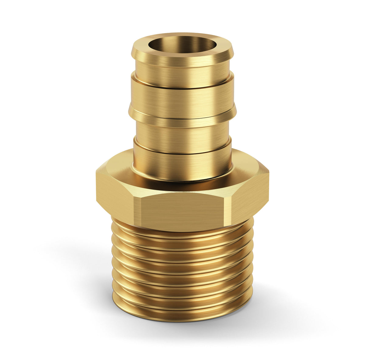 Zurn® QEMC43GX Adapter, 3/4 x 1/2 in Nominal, F1960 Expansion PEX x MNPT End Style, Brass