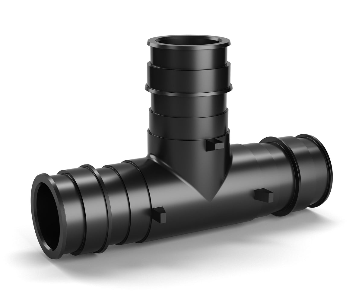 Zurn® QEPT553X Tee, 1 x 1 x 1/2 in Nominal, F1960 Expansion PEX End Style, CR Polymer, Import