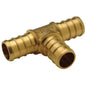Zurn® Zurn PEX® QQT764GX Crimp Tee, 1-1/2 x 1-1/4 x 3/4 in Nominal, Barb End Style, 160 psi Pressure, Brass