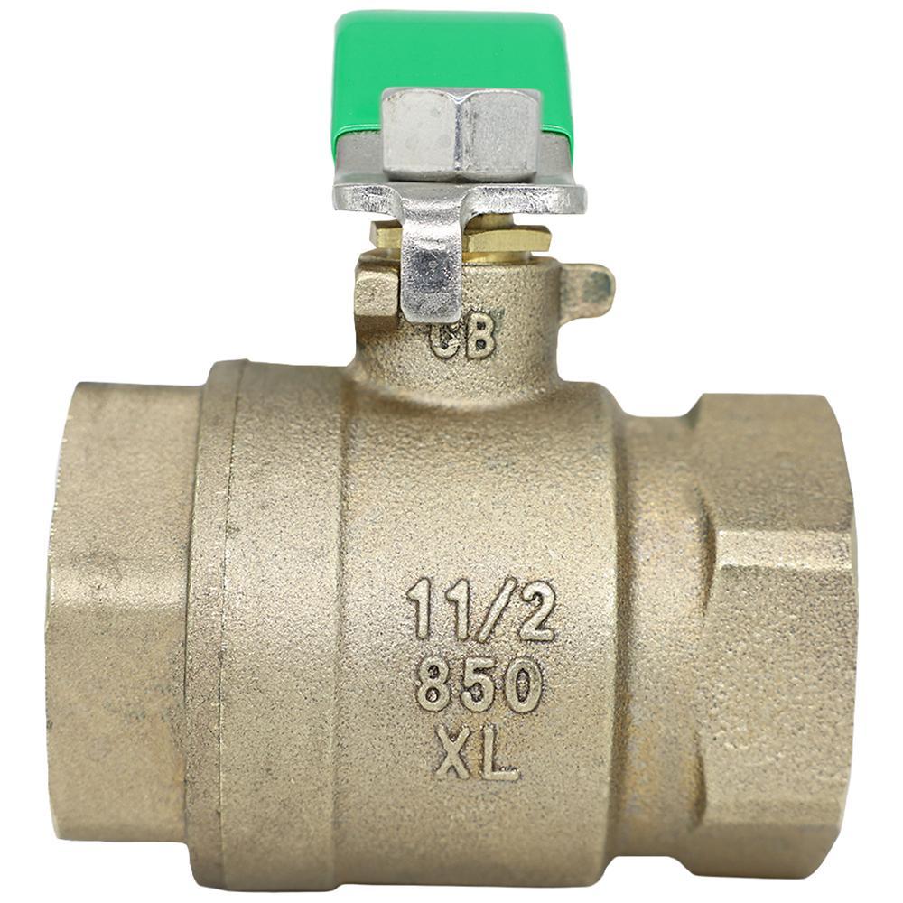 1" Tapped Ball Valve with Handle - Bronze - FNPT