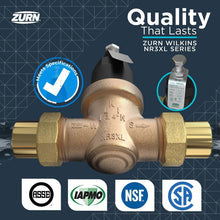 Zurn® Wilkins 34-NR3XL NR3XL Pressure Reducing Valve With Integral By-Pass Check Valve and Strainer, 3/4 in Nominal, FNPT End Style, 400 psi Pressure, Cast Bronze Body, Import