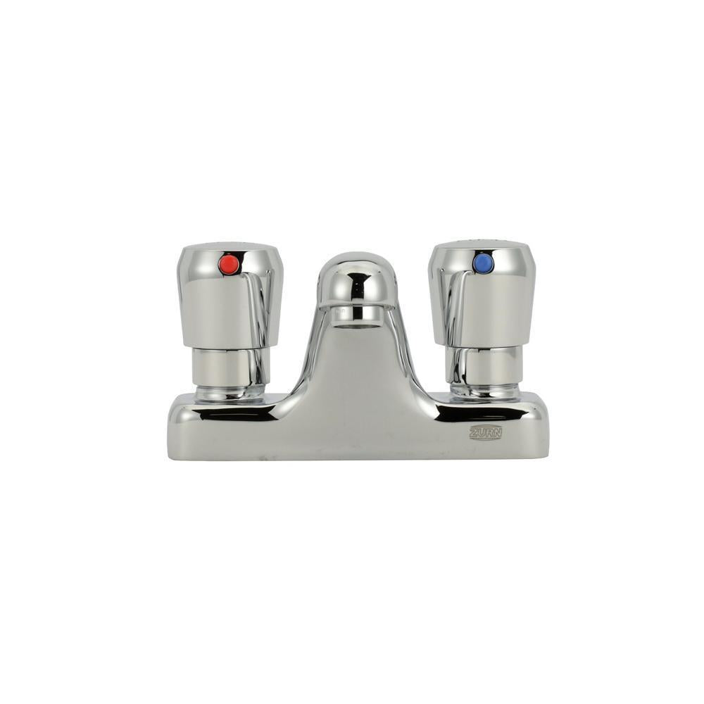 Zurn® AquaSpec® Z86500-XL Centerset Metering Faucet, Polished Chrome, 2 Handles, 2.2 gpm Flow Rate