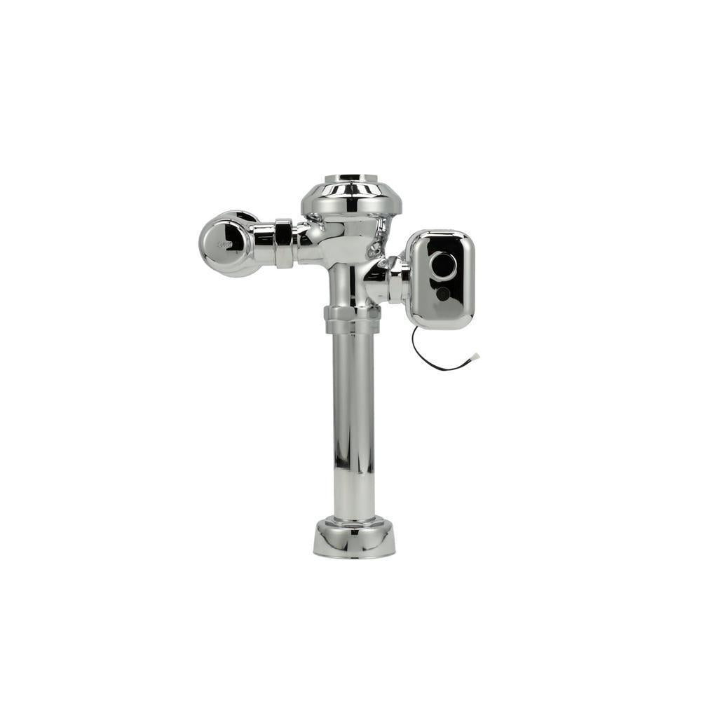 Zurn® AquaSense® AV ZEMS6000AV-WS1-IS ZEMS6000AV-IS Exposed Automatic Sensor Operated Flush Valve, Hardwired, 1.6 gpf Flush Rate, 1 in Inlet, Polished Chrome