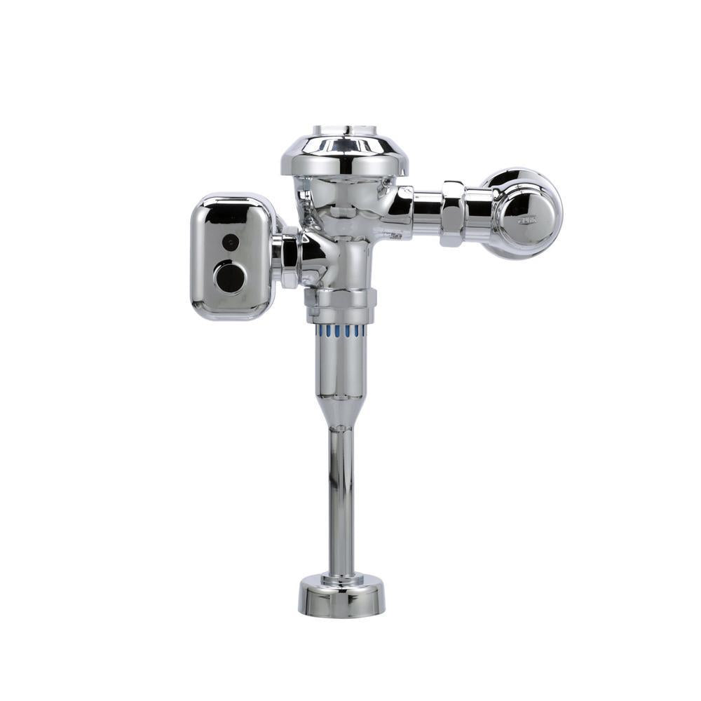 Zurn® AquaSense® AV ZEMS6003AV-WS1-IS ZEMS6003AV-IS Exposed Automatic Sensor Operated Flush Valve, Hardwired, 1 gpf Flush Rate, 3/4 in Inlet, Polished Chrome
