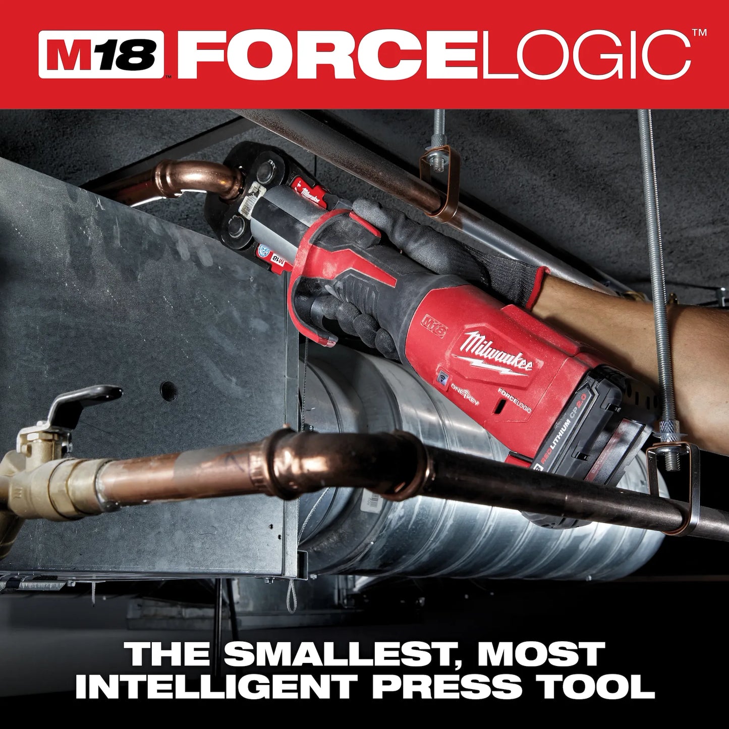 M18™ FORCE LOGIC™ Press Tool w/ ONE-KEY™ w/ 1/2"-2" CTS Jaws