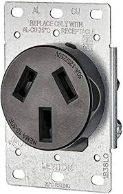 50A FLUSH MT OUTLET/RECEPT 3W