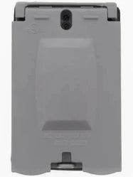 1G VERT/HORIZ 10" 1 COVER GREY