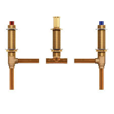Two Handle Roman Tub Valve 10-Inch center 1/2-Inch CC Connection