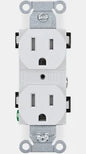 15A 125V WHT TAMPREPROOF DUPLE