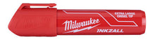 INKZALL™ (12) Extra Large Chisel Tip Red Marker