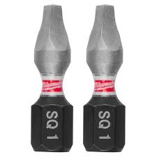 SHOCKWAVE™ Impact Duty 1" Square Recess #1 Insert Bits (2 PK)