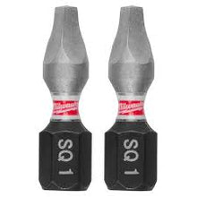 SHOCKWAVE™ Impact Duty 1" Square Recess #1 Insert Bits (2 PK)