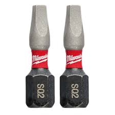 SHOCKWAVE™ Impact Duty 1" Square Recess #2 Insert Bits (2 PK)