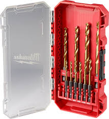 10PC SHOCKWAVE™ Impact Duty RED HELIX™ Titanium Drill Bit Set