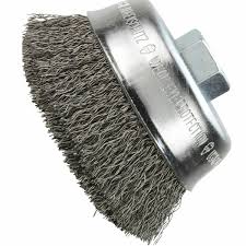 5" Crimped Wire Cup Brush- Carbon Steel