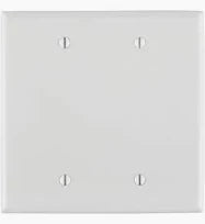 WHT 2G MID-SIZE BLANK WALL PLA