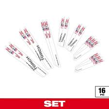 16PC Metal Cutting Sawzall Blade Set