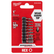 9PC SHOCKWAVE™ Impact Duty 1" Hex Insert Bit Set