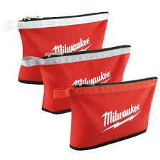3 Pk Zipper Pouches