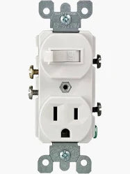 STACK SWITCH/RECEP IVORY