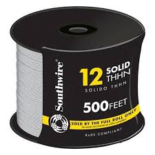 THHN SOLID 12 WHITE 500'