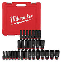 29PC SHOCKWAVE™ Impact Duty 1/2" Drive SAE & Metric Deep 6 Point Socket Set
