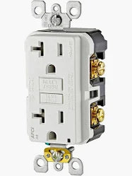 20A 125V WHT AFI FEED THRU DUP